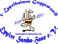 Chrom-Nickel-Kupfer Band - Logo der Eppler Samba Hase e.V. -Eppelheim-