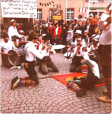 Chrom-Nickel-Kupfer Band - Fasendumzug 1980 - Einer der ersten Auftritte