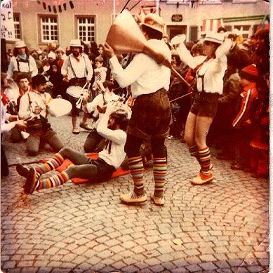 Chrom-Nickel-Kupfer Band - Fasendumzug 1980 - Einer der ersten Auftritte